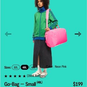 Carry on size , worth 3-5 days of clothing Weather proof travel bag